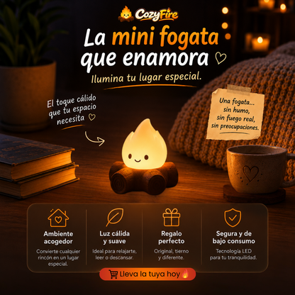 Mini Lámpara Fogata LED