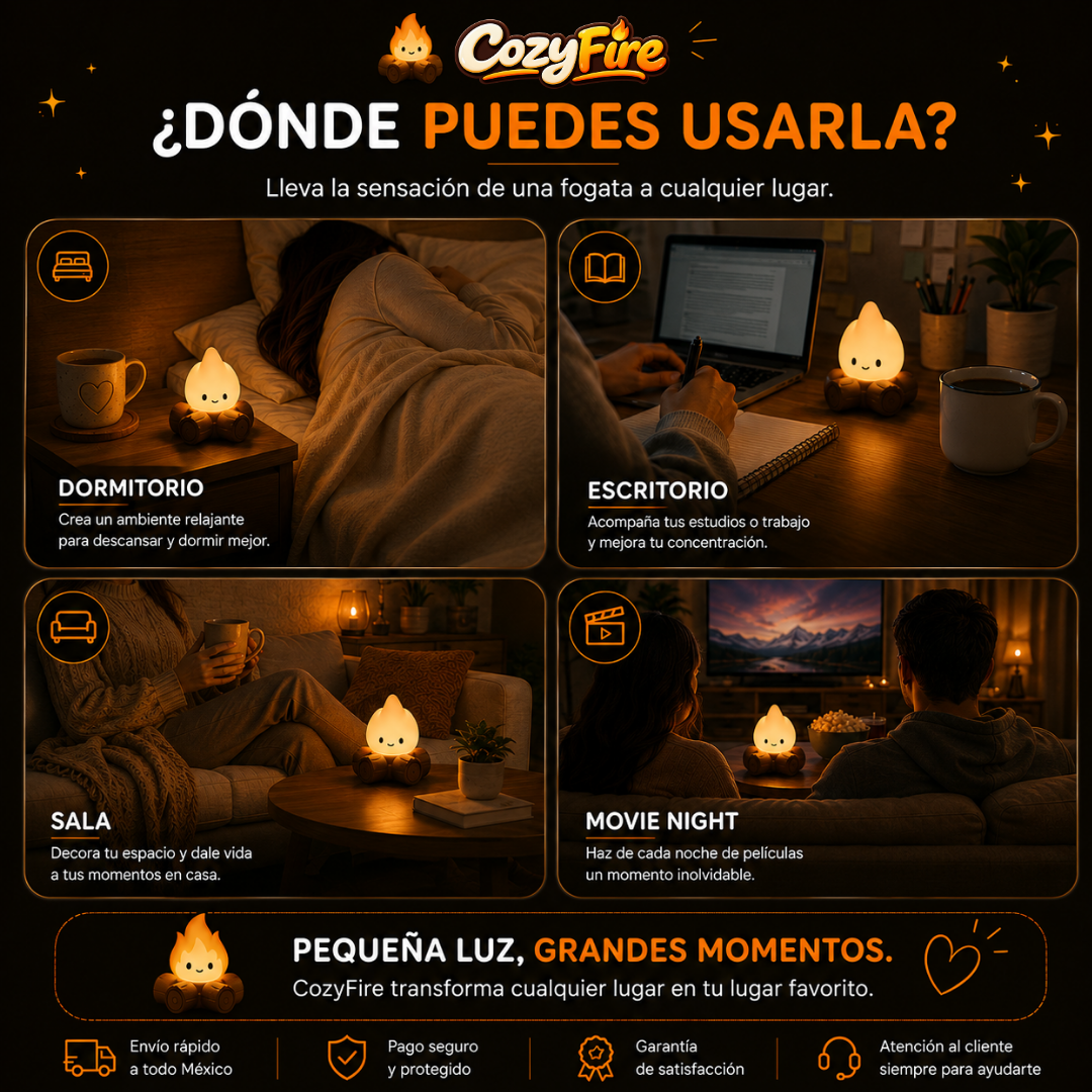 Mini Lámpara Fogata LED