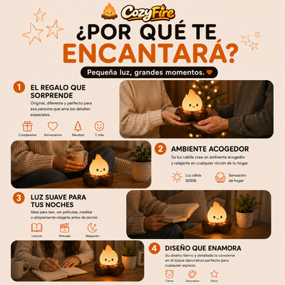 Mini Lámpara Fogata LED